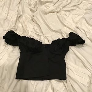 With Jean Black Remi Top